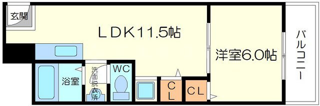 ビギンハイツB棟の間取り