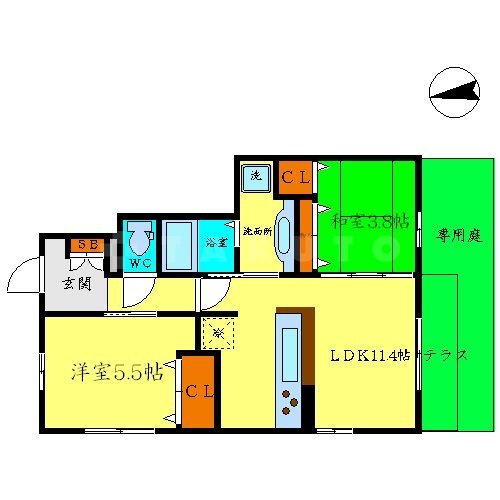 リバーサイド響の間取り