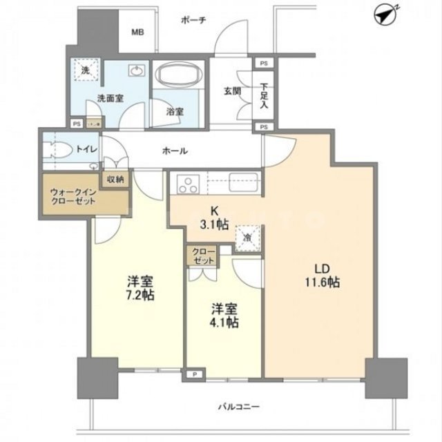 ザ・セントラルマークタワーの間取り