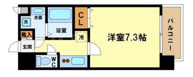 カスタリア新梅田の間取り
