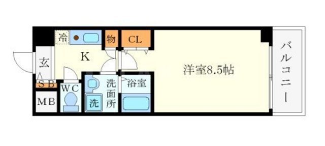 ヴェリテ新大阪の間取り