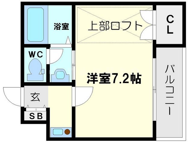 プルス塚本ドゥーエの間取り