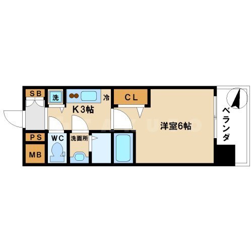 プレサンス梅田北ザ・ライブの間取り