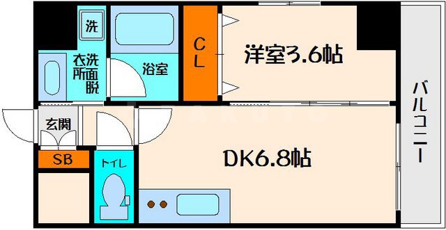 アンフィニⅩⅤ江坂レジデンスの間取り