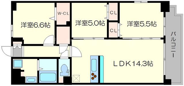 グランジュテの間取り