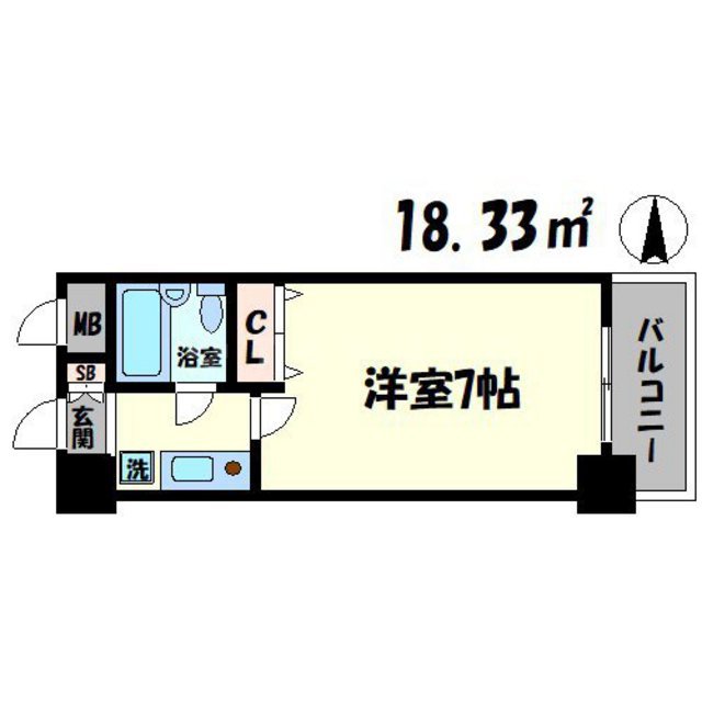 エスリード北梅田第2の間取り