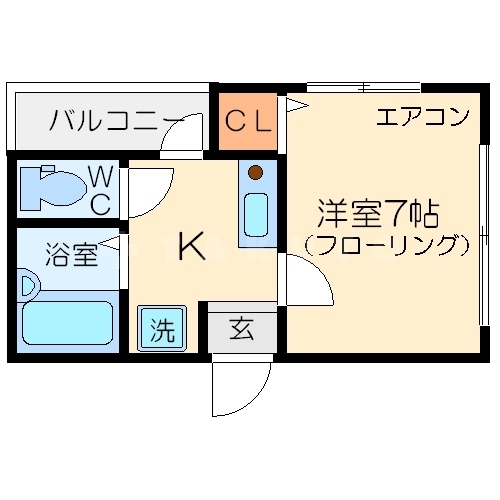 第2シャトーサンショウの間取り