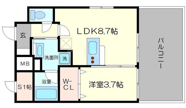 Fortuney江坂Iの間取り