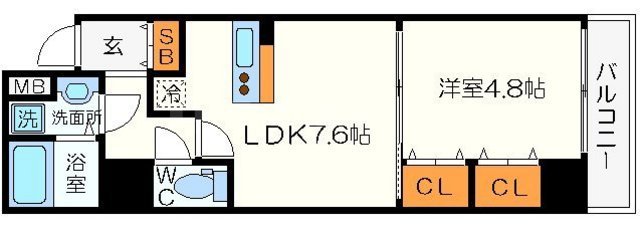 セントロイヤルクラブ新大阪の間取り