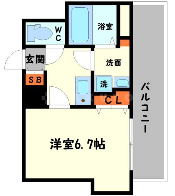 Uresidence新大阪の間取り