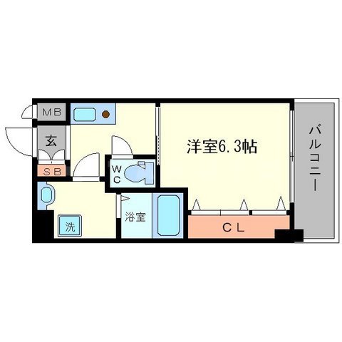 ウインズコート西中島の間取り