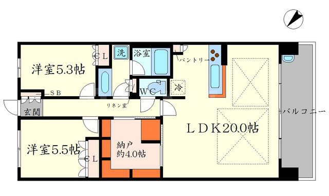 パークホームズ千里中央の間取り