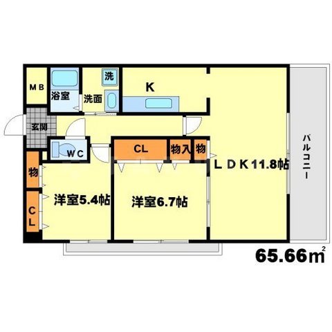 パシフィックマンションIVの間取り