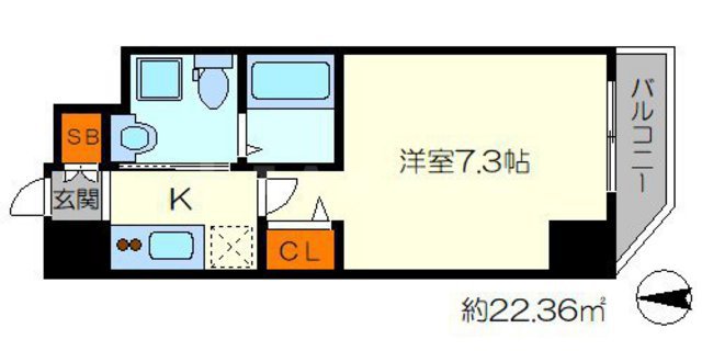 エグゼ新大阪南の間取り
