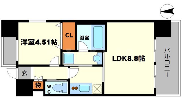 プレジオ江坂の間取り