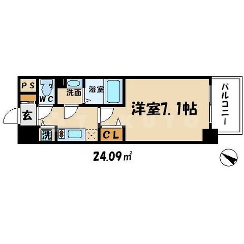 アドバンス西梅田グルーブの間取り