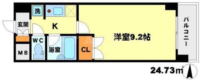 パークフラッツ江坂の間取り