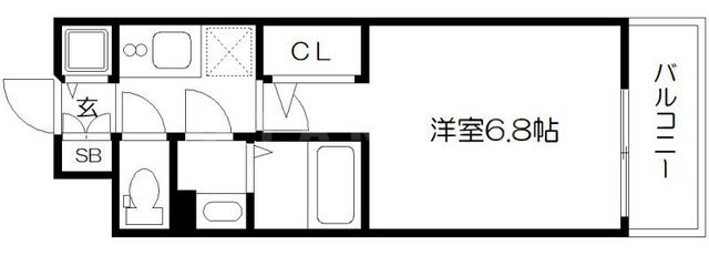エスリード大阪STATIONの間取り