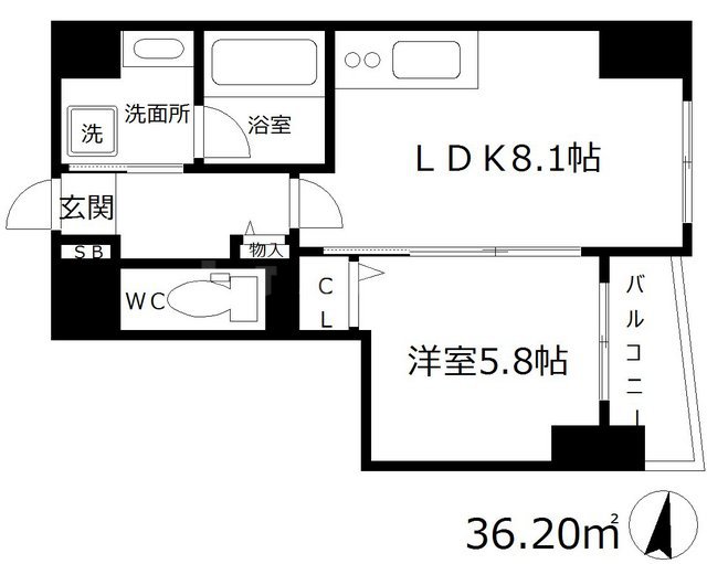 プログレスコート梅田北の間取り