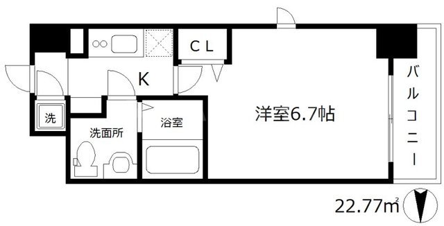 レジュールアッシュ梅田NEX(レジュールアッシュ梅田ネクス)の間取り