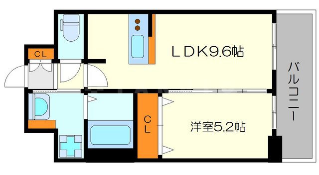 ディームス江坂の間取り