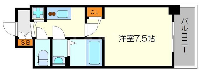ディームス江坂の間取り