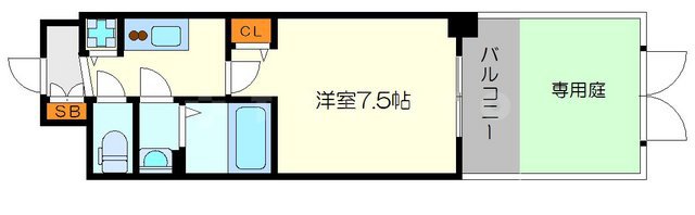 ディームス江坂の間取り