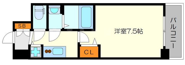 ディームス江坂の間取り