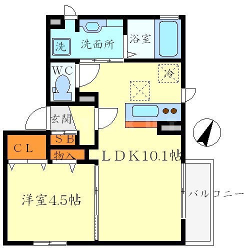クラタス平野2の間取り