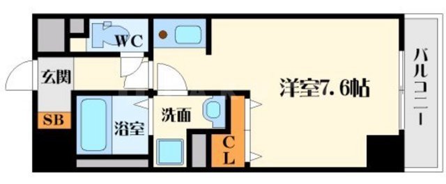 中央メルヴェール江坂の間取り