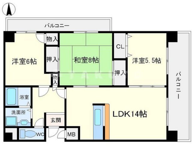レジデンス桜の町の間取り