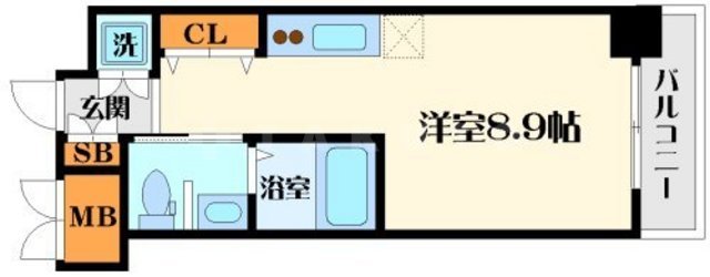 グレンパーク江坂Ⅱの間取り