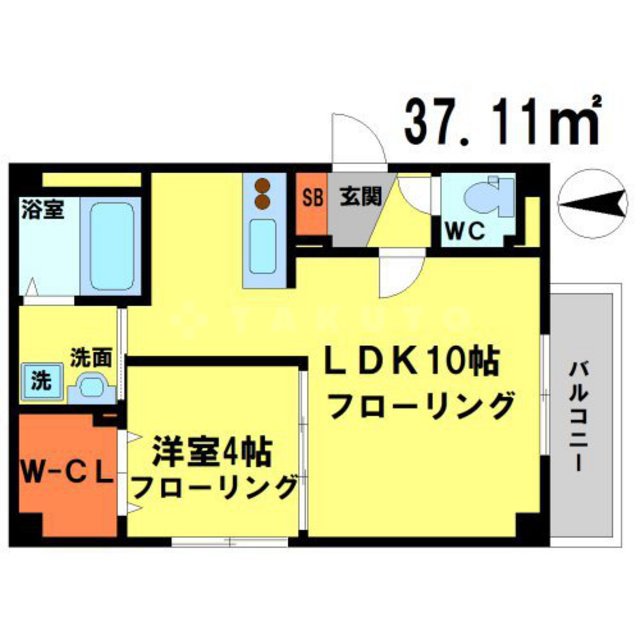 フェリオ江坂の間取り