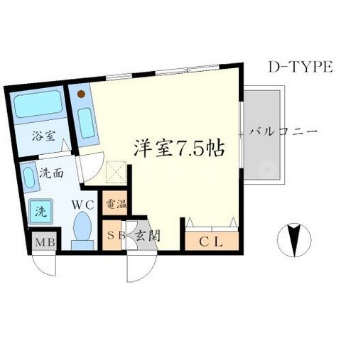 サンロイヤル柴原の間取り