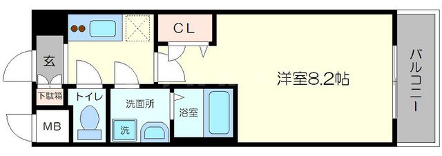 ララプレイス大阪ウエストゲートの間取り