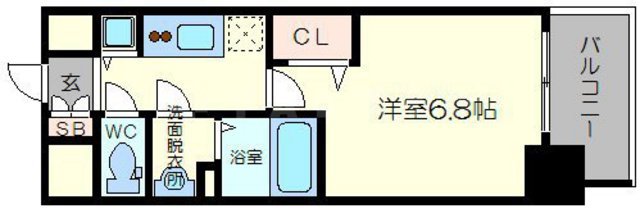 グランカリテ塚本の間取り