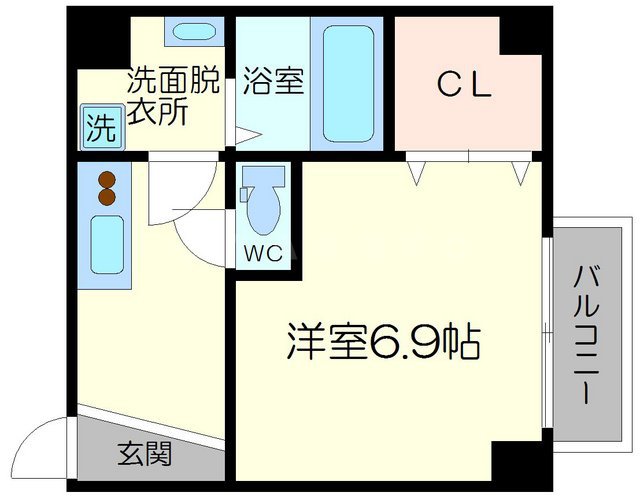グランパシフィック木川東の間取り