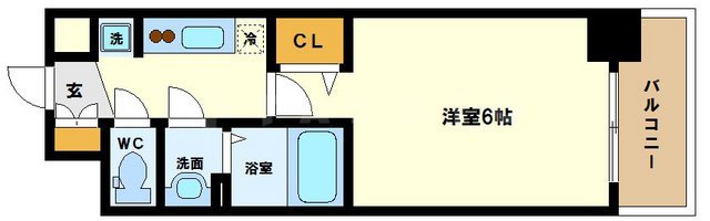 アスヴェル新大阪SOUTHの間取り