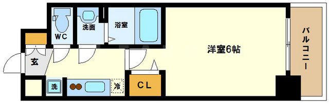 アスヴェル新大阪SOUTHの間取り