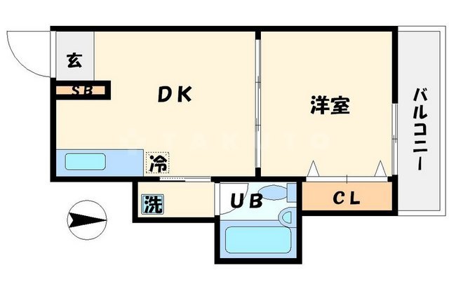 シャトー柴原の間取り