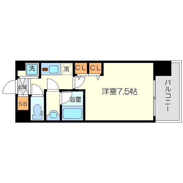 CITY SPIRE西中島の間取り