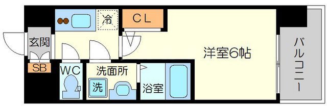 エスリードレジデンス大阪WESTの間取り