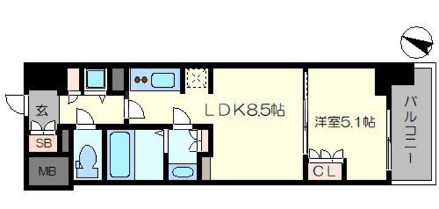シティカレント新大阪の間取り