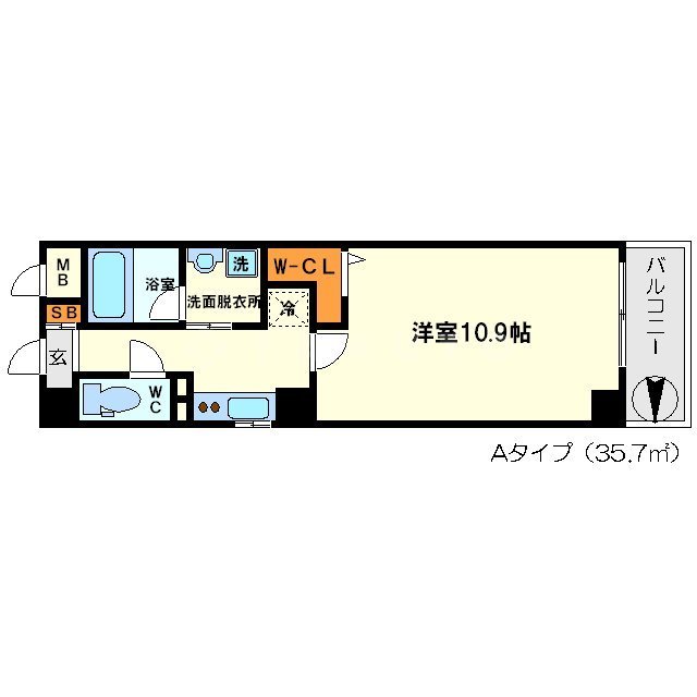 フィールドイン新大阪の間取り