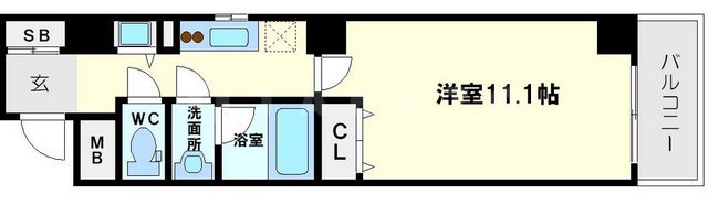 フィールドイン新大阪の間取り