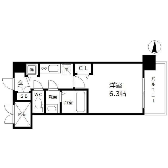 アドバンス新大阪ウエストゲートの間取り