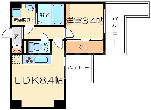 ラクラス新大阪の間取り