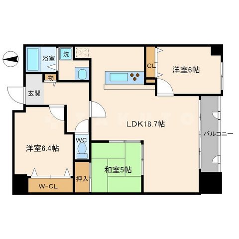 ヴェルジコリーナの間取り