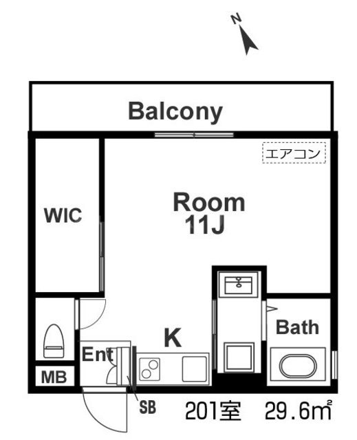 グロワール池田の間取り