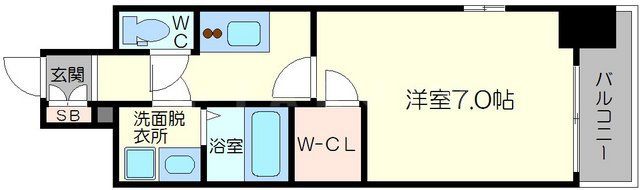 エスプレイス新大阪サウスゲートの間取り